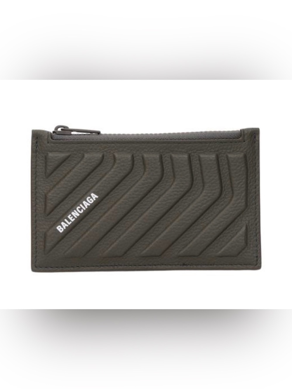 Balenciaga Chevron Zip Card Holder